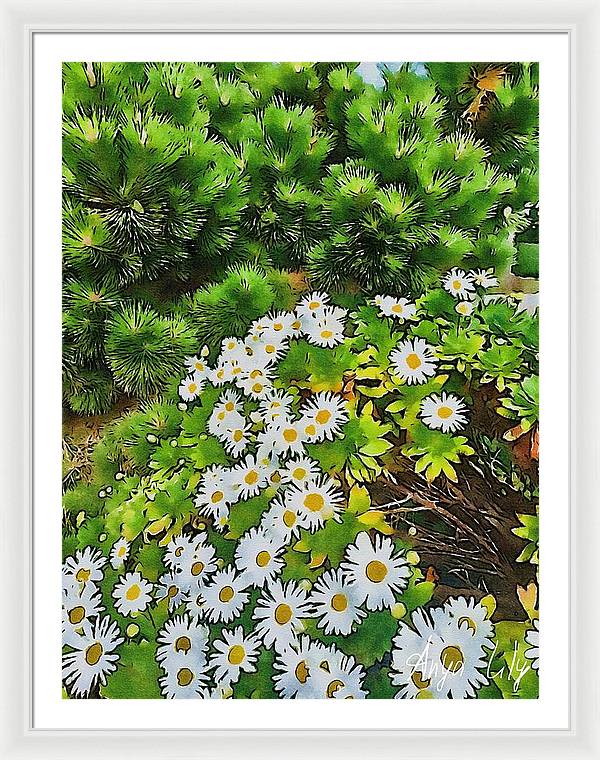 Happy Daisies - Framed Print
