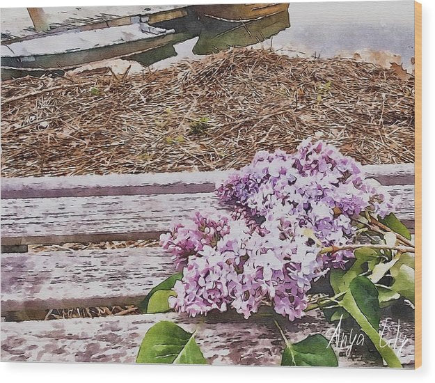 Lilacs - Wood Print