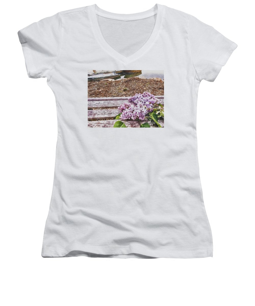 Lilacs - Women's V-Neck