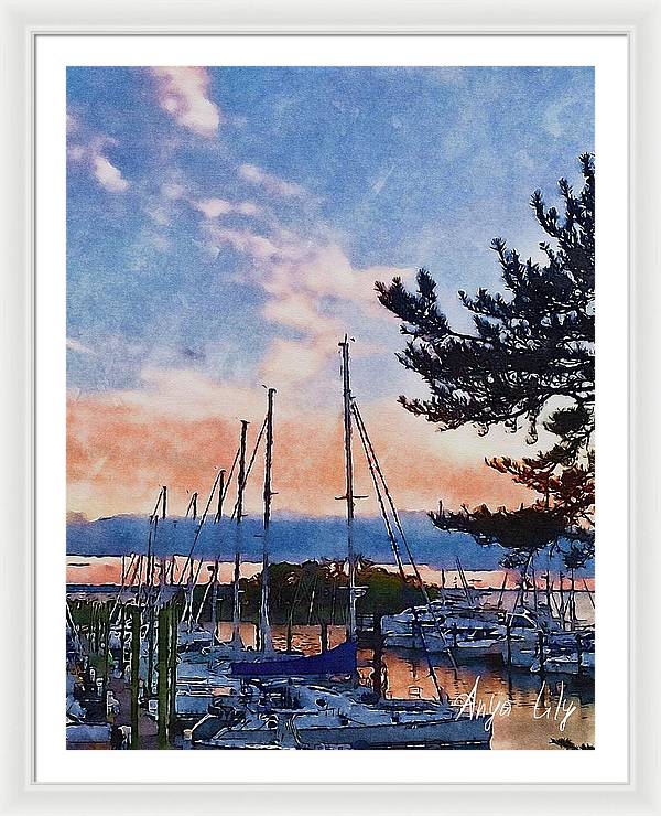 Sunset in Peace - Framed Print