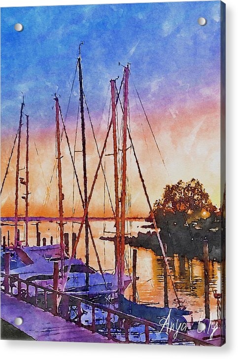 Sunset in Peace II - Acrylic Print