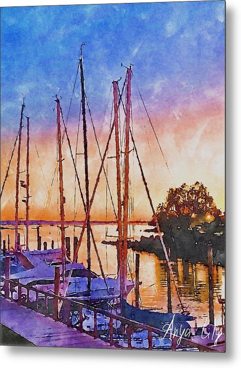 Sunset in Peace II - Metal Print