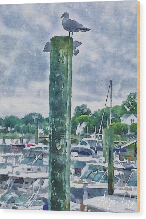 The Gull - Wood Print