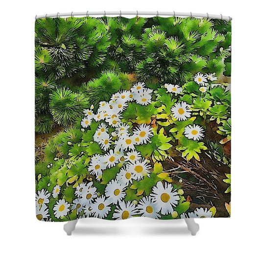 Happy Daisies - Shower Curtain