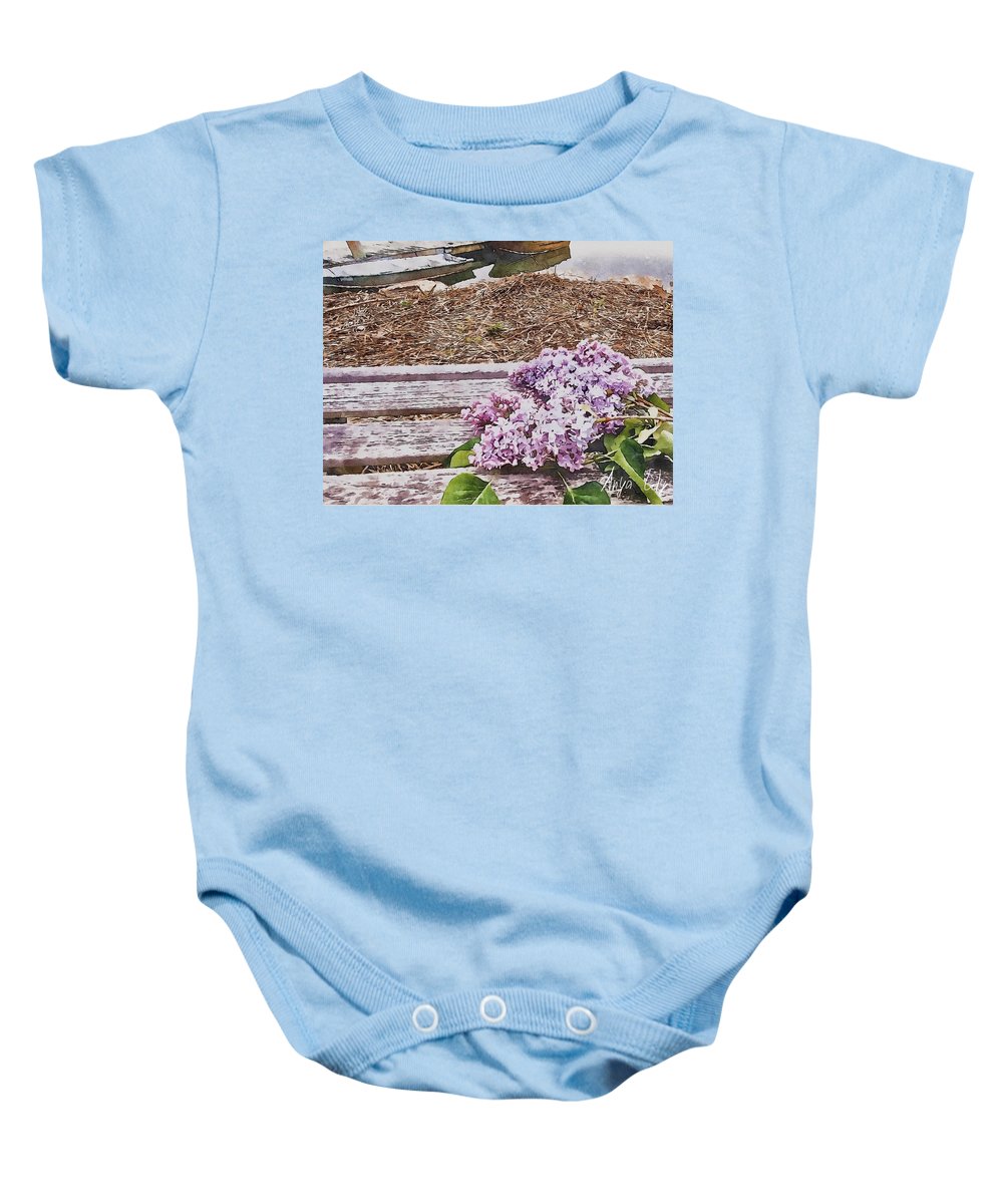 Lilacs - Baby Onesie