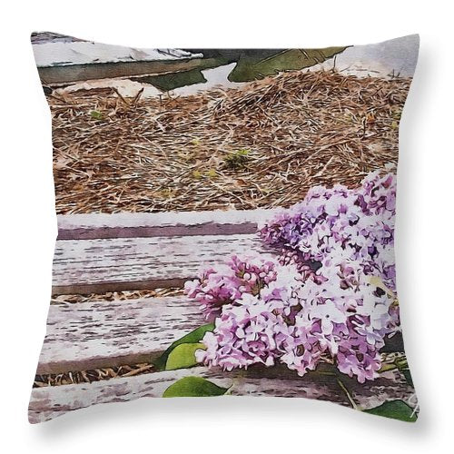 Lilacs - Throw Pillow