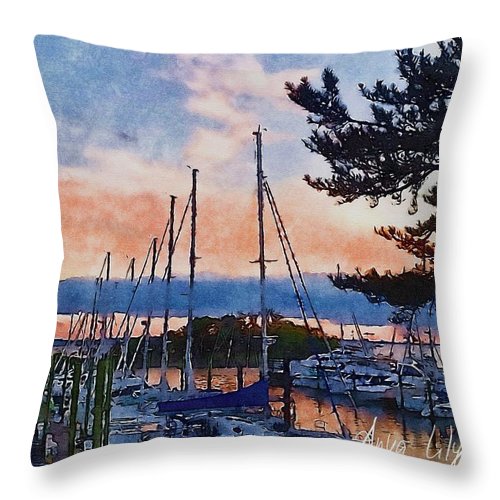 Sunset in Peace - Throw Pillow