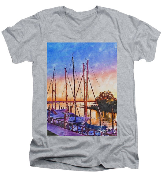 Sunset in Peace II - Men's V-Neck T-Shirt