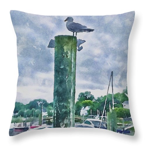 The Gull - Throw Pillow